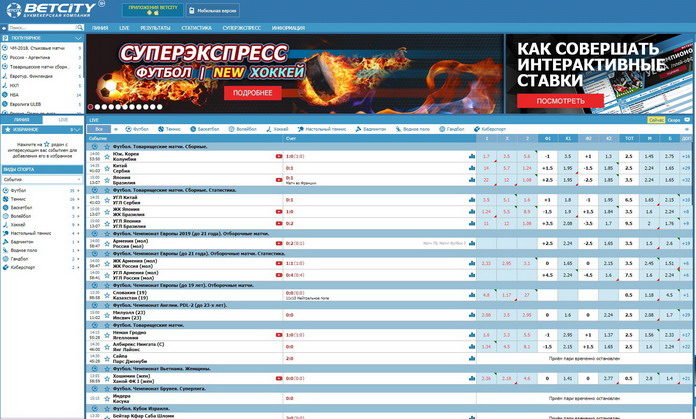 Легальный российский букмекер Бетсити